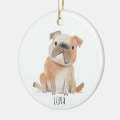 Cute Dog Keramisch Ornament (Links)