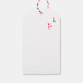 Cute dog kerstmis cadeaulabel (Achterkant)