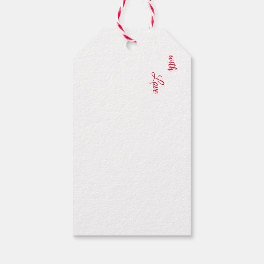 Cute dog kerstmis cadeaulabel (Achterkant)