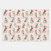 Cute Dog Kerstmis Inpakpapier Vel (Voorkant)