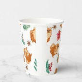 Cute Dog Kerstmis Papieren Bekers (Rechts)