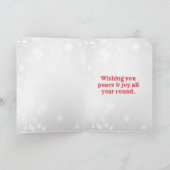 Cute Dog-kerstzegeningen Kaart (Binnen)