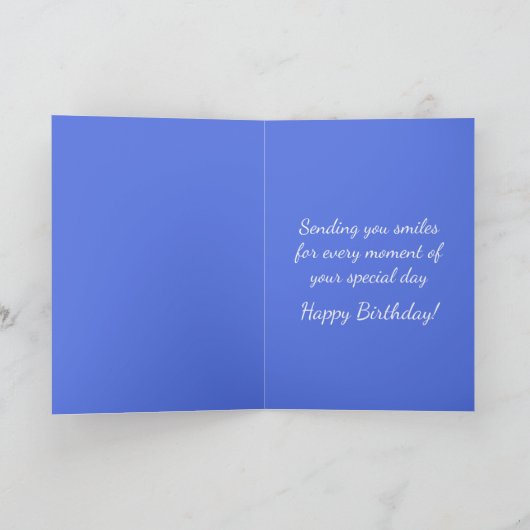 Cute Dog King Charles Cavalier Spaniel Birthday Kaart (Binnen)