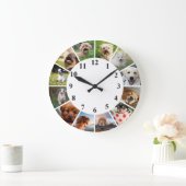 Cute Dog-klok - Puppy Photography Clock Grote Klok (Huis)