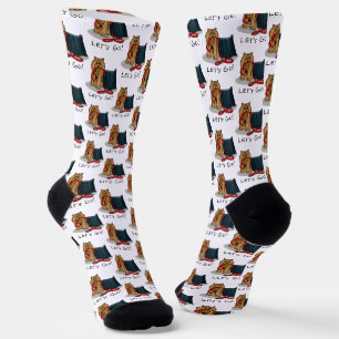 Cute Dog - Laten we gaan! Yorkshire Terrier Sokken