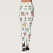 Cute Dog Leggings for Women – Colorful Cartoon (Achterkant)