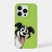 Cute Dog lime green iPhone Hoesje (Achterkant)