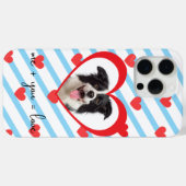Cute Dog Love Phone Case – Me + You = Love – Adora (Achterkant (horizontaal))
