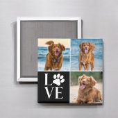 Cute Dog Lover Custom Love Photo Collage Pet Magneet