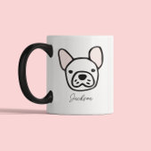 Cute Dog Lover Dog Mom Dog Dad | Frenchie Tweekleurige Koffiemok