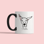 Cute Dog Lover Dog Mom Dog Dad | Great Dane Tweekleurige Koffiemok