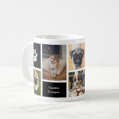 Cute Dog Ma Pet Photo Collage Koffiemok (Voorkant links)