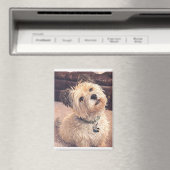 Cute Dog Magnet Adorable Puppy Terrier Design (Insitu (Vaatwasser))