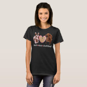 Cute Dog Mam Moederdag Peace Love Dachshund T-shirt (Voorkant volledig)