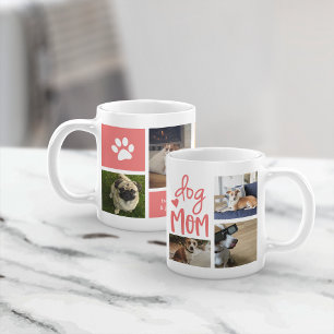 Cute Dog Mam Pet Foto Collage Coffee Mok