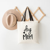 Cute Dog mam Quote Tote Bag