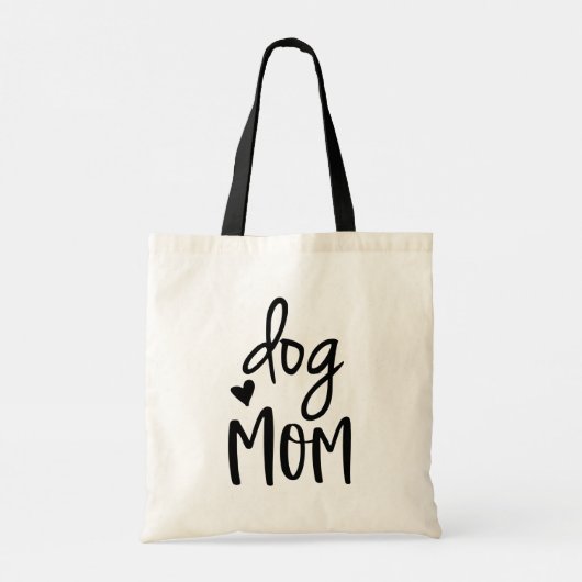 Cute Dog mam Quote Tote Bag (Achterkant)