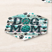 Cute Dog Mama Kartonnen Onderzetters (Schuin)