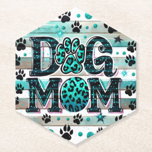 Cute Dog Mama Kartonnen Onderzetters