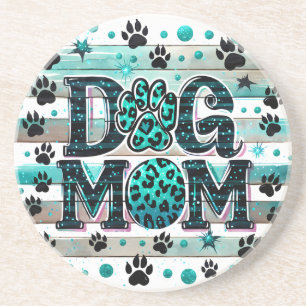 Cute Dog Mama Zandsteen Onderzetter