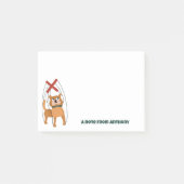 Cute Dog Marionette Puppet Custom Message Post-it® Notes (Voorkant)