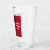 Cute Dog met papa Valentijnsdag Glas (Links)