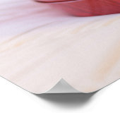 Cute Dog met Roze Bow-kerstfoto Poster (Hoek)