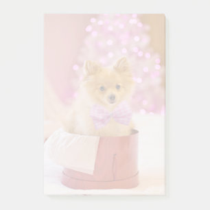 Cute Dog met roze kerstfoto's Post-it® Notes