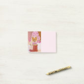 Cute Dog met roze kerstfoto's Post-it® Notes (Op bureau)