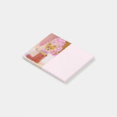 Cute Dog met roze kerstfoto's Post-it® Notes (Schuin)