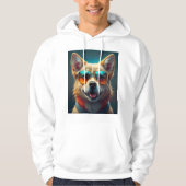 Cute dog met zonnebrillen hoodie (Voorkant)