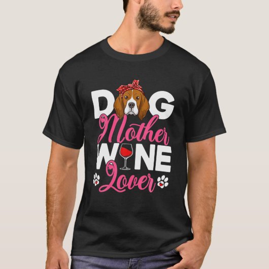 Cute Dog Moeder Lover Beagle Dog Moederdag T-shirt (Voorkant)