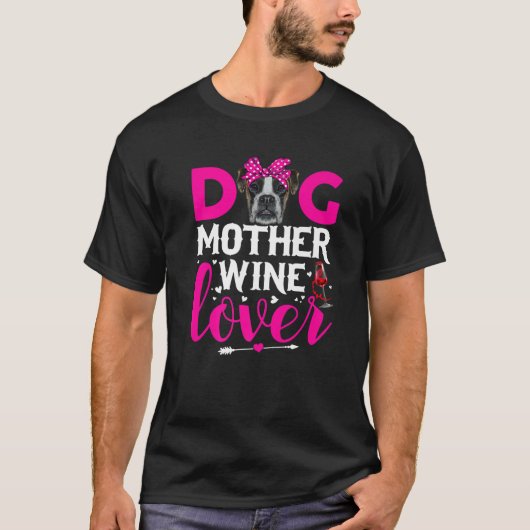 Cute Dog Moeder Lover Boxer Dog Moederdag T-shirt (Voorkant)