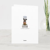 Cute Dog  Moederdag geen koken Kaart (Achterkant)