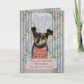 Cute Dog  Moederdag geen koken Kaart (Voorkant)