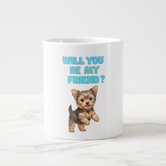 Cute Dog Mug Grote Koffiekop (Voorkant)