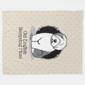 Cute Dog OES mama Old English Sheepdog Ma (Grey 1) Fleece Deken (Voorkant (Horizontaal))