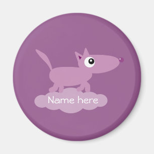 Cute dog op cloud magnet