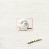 Cute Dog Overlay Post-it Notes (Op bureau)
