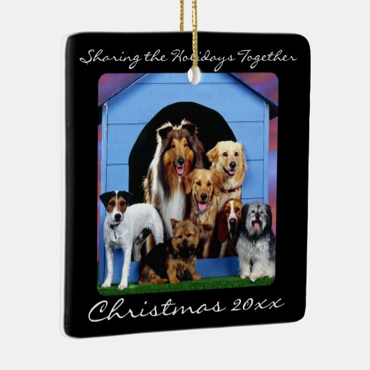 Cute Dog Pack Family Pet - Aangepaste Ornamenten (Rechts)