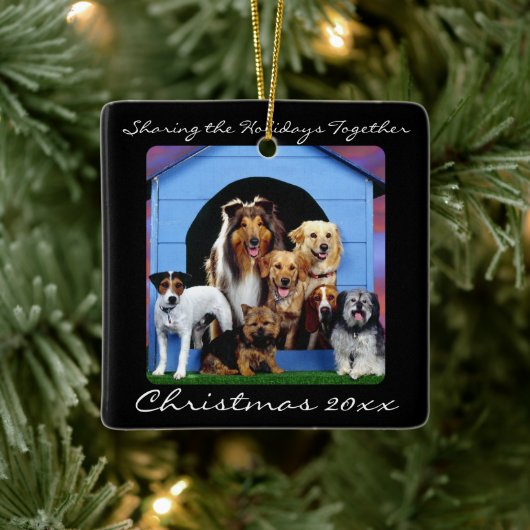 Cute Dog Pack Family Pet - Aangepaste Ornamenten (Boom)