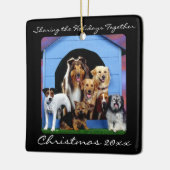 Cute Dog Pack Family Pet - Aangepaste Ornamenten (Links)