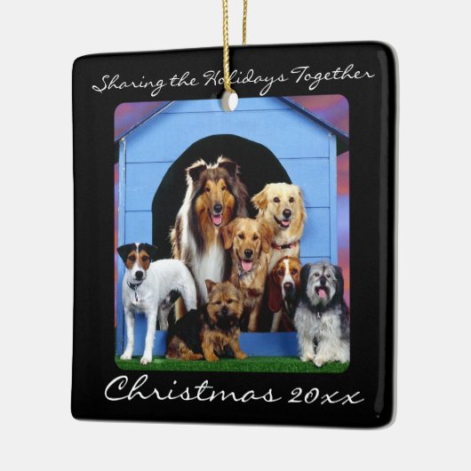 Cute Dog Pack Family Pet - Aangepaste Ornamenten (Links)