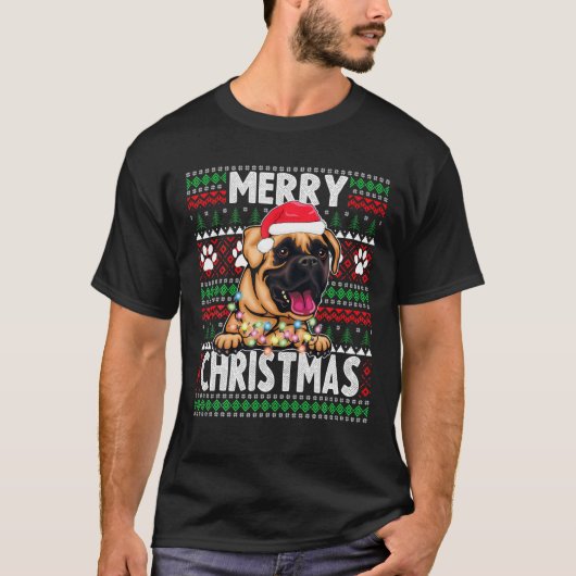 Cute Dog Pajama - Kerstmis in het Hondenliefhebber T-shirt (Voorkant)