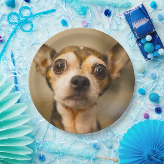 Cute Dog paper borden 10 Papieren Bordje (Feest)