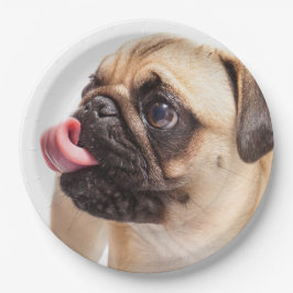 Cute Dog paper borden 4 Papieren Bordje