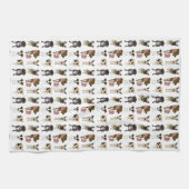 Cute dog patroon theedoek (Horizontaal)