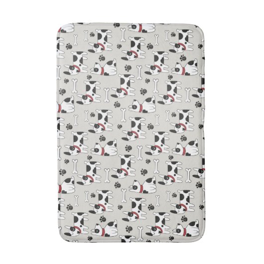 Cute Dog Pattern badmatten (Voorkant Verticaal)