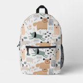 Cute Dog Pattern Bedrukte Rugzak (Voorkant)