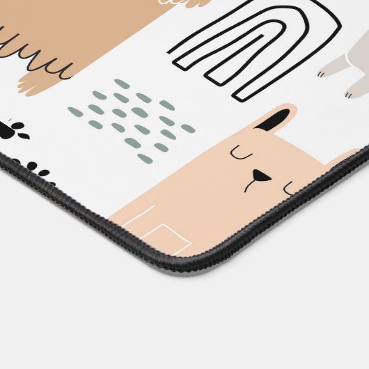 Cute Dog Pattern Bureaumat (Hoek)